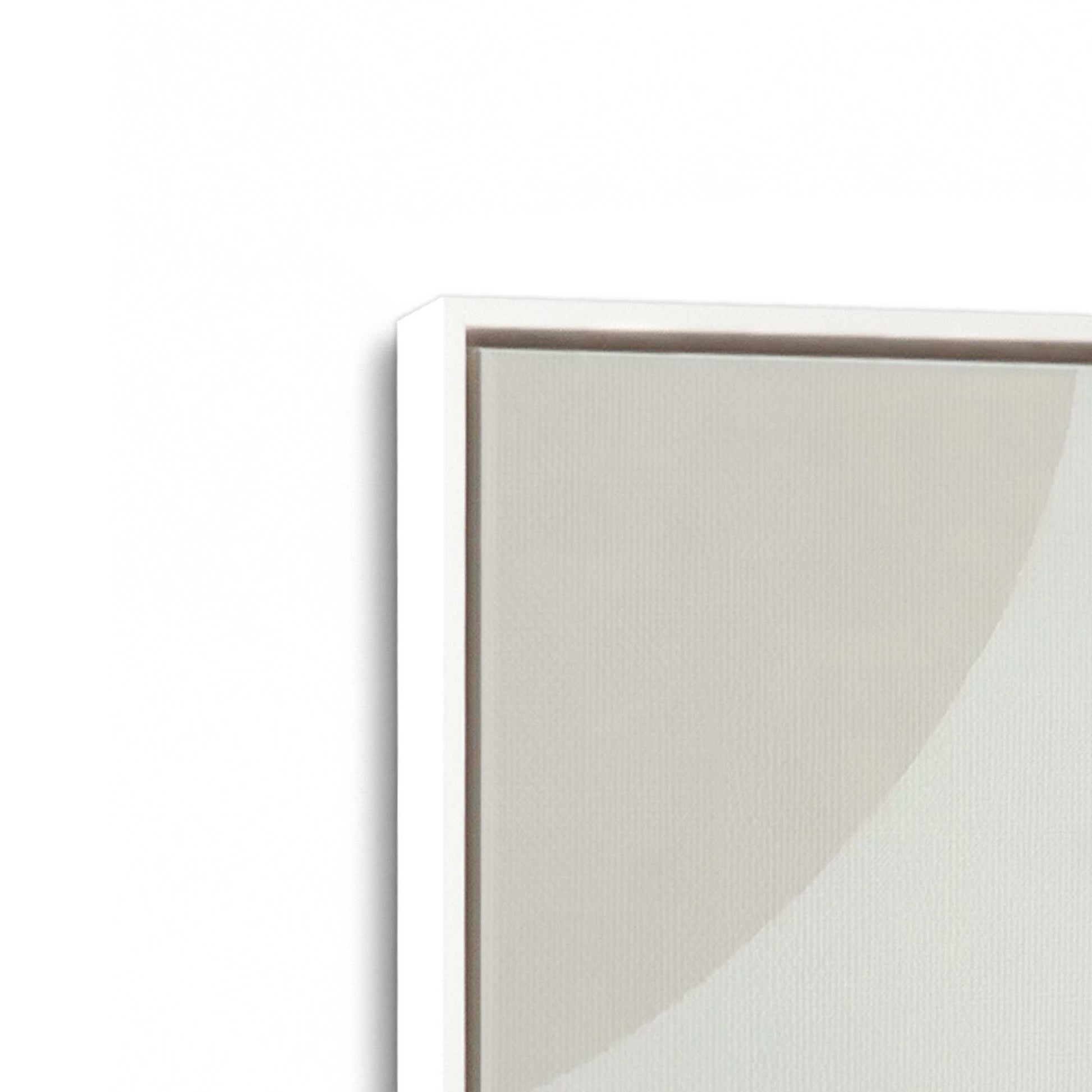 [Color:Opaque White], Picture of art in a White frame at an angle