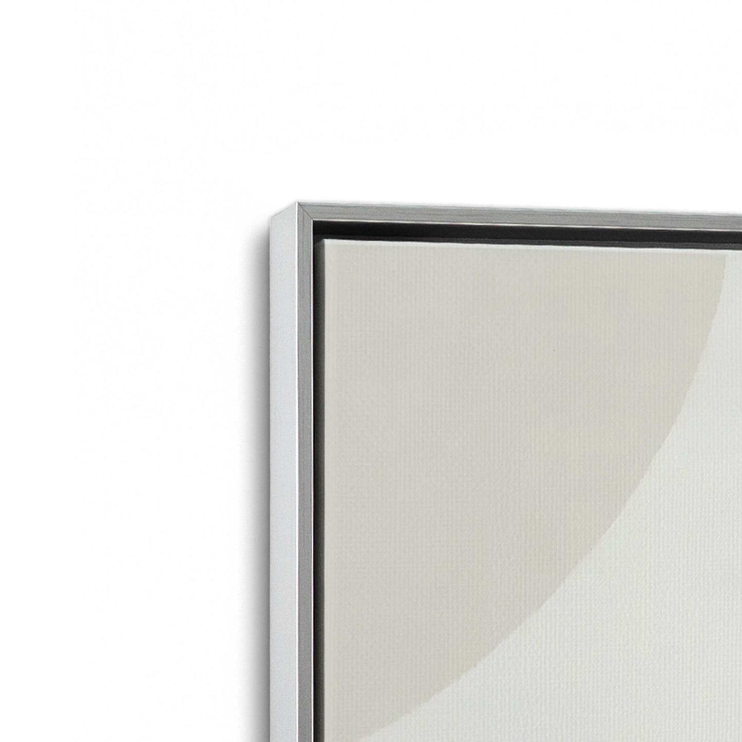 [Color:Polished Chrome], Picture of art in a Polished Chrome frame at an angle
