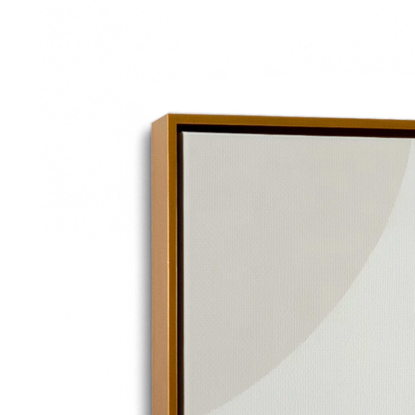 [Color:Polished Gold], Picture of art in a Polished Gold frame at an angle