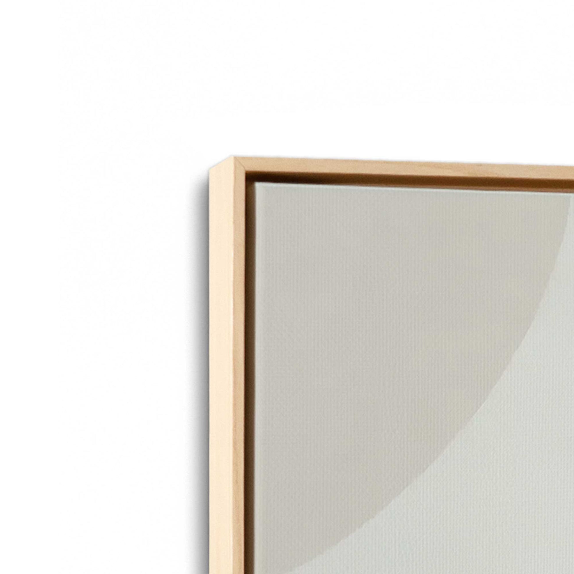 [Color:American Maple], Picture of art in a American Maple frame at an angle
