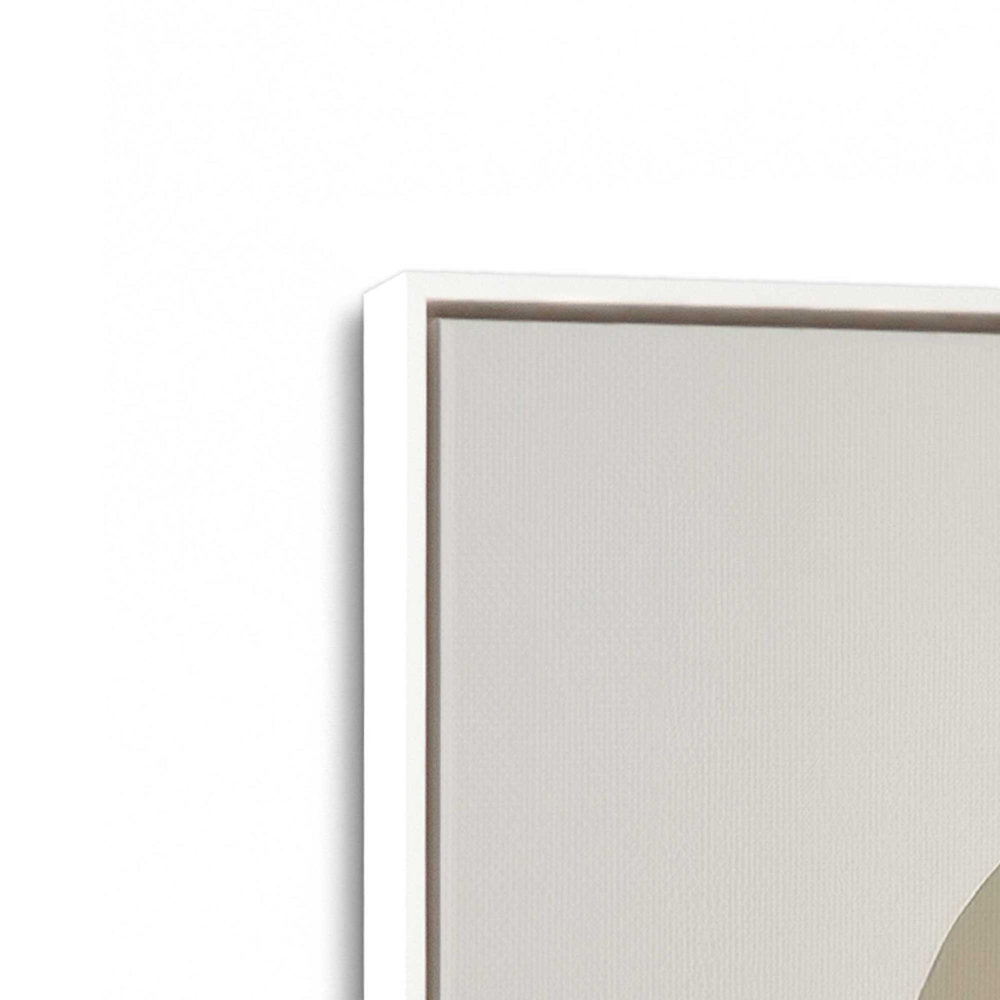 [Color:Opaque White], Picture of art in a White frame at an angle