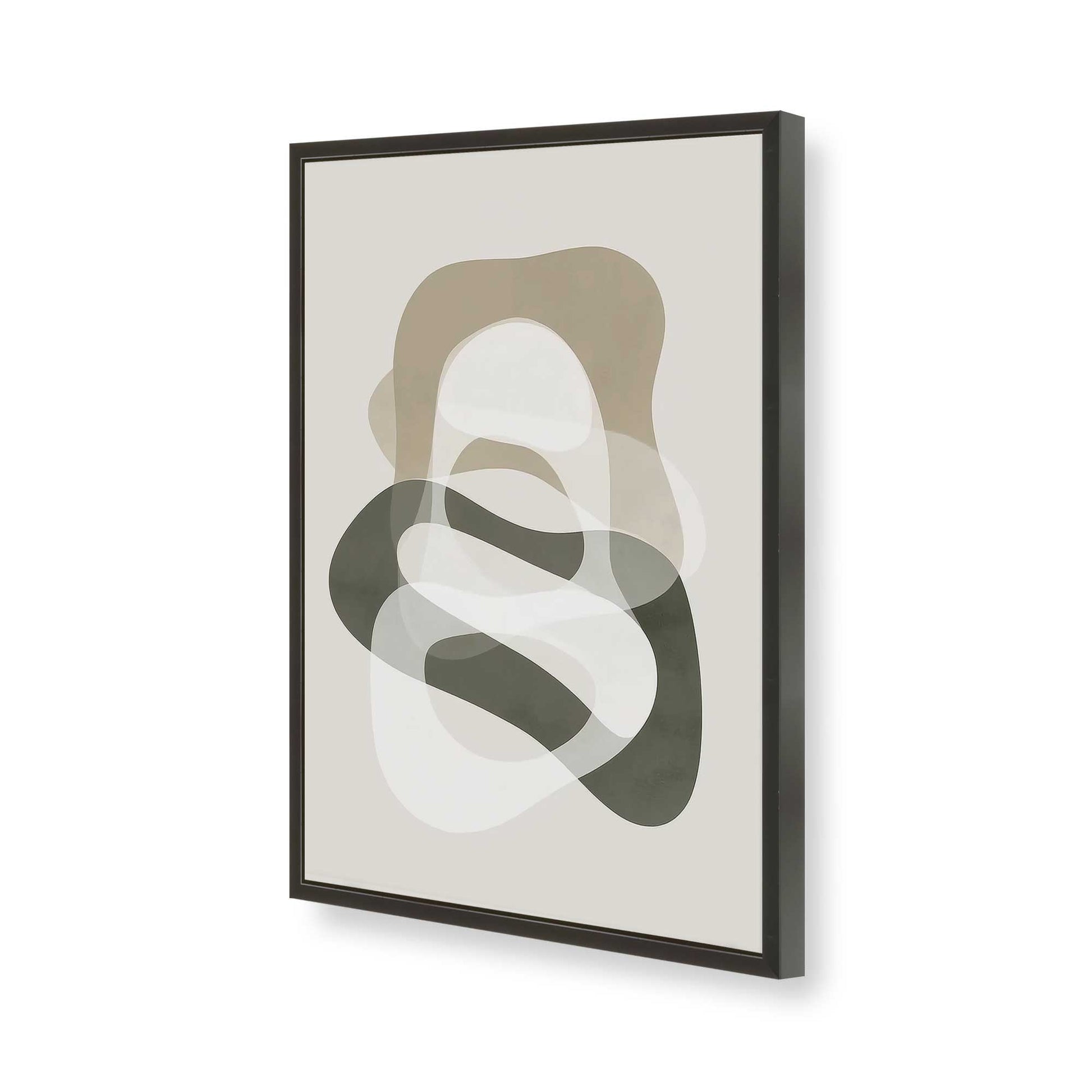 [Color:Satin Black], Picture of art in a Satin Black frame of the corner