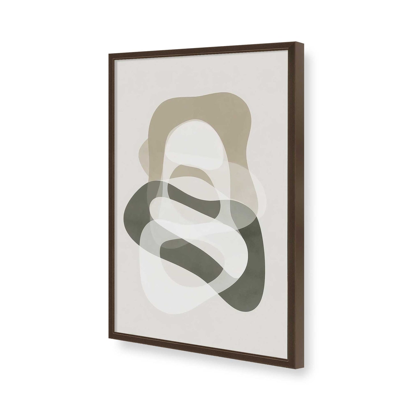 [Color:Brown], Picture of art in a Brown frame of the corner