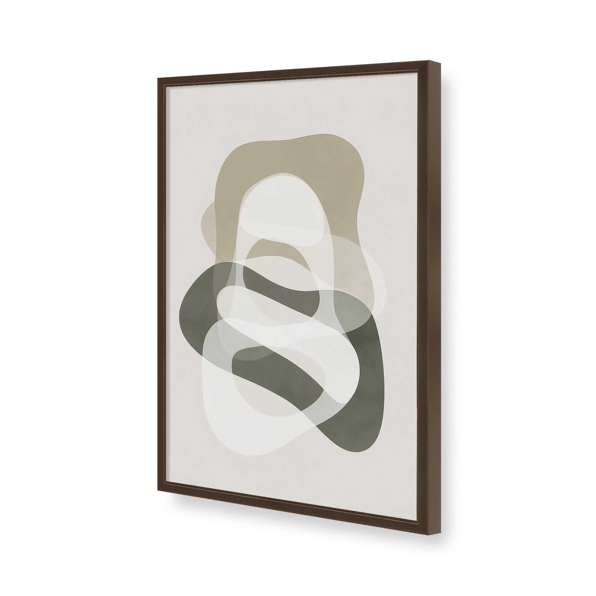 [Color:Brown], Picture of art in a Brown frame of the corner