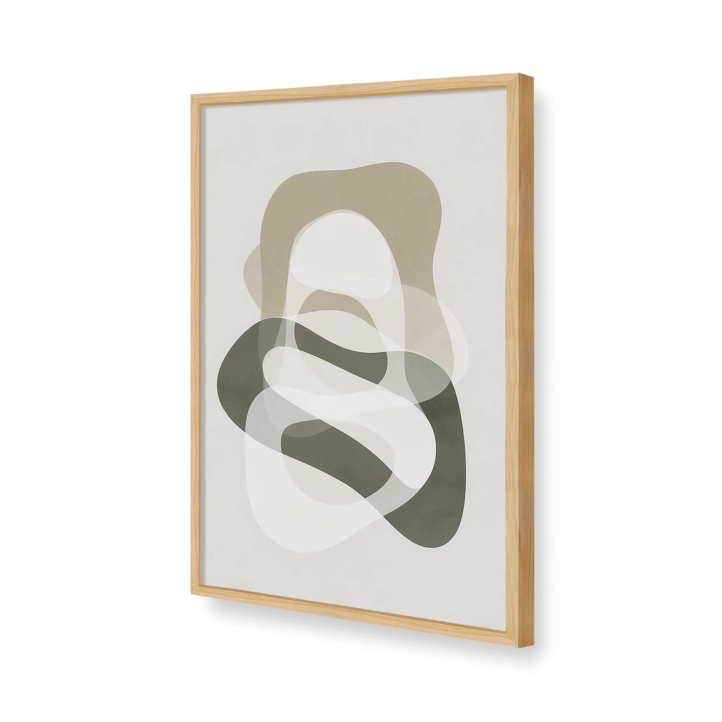 [Color:American Maple], Picture of art in a American Maple frame of the corner