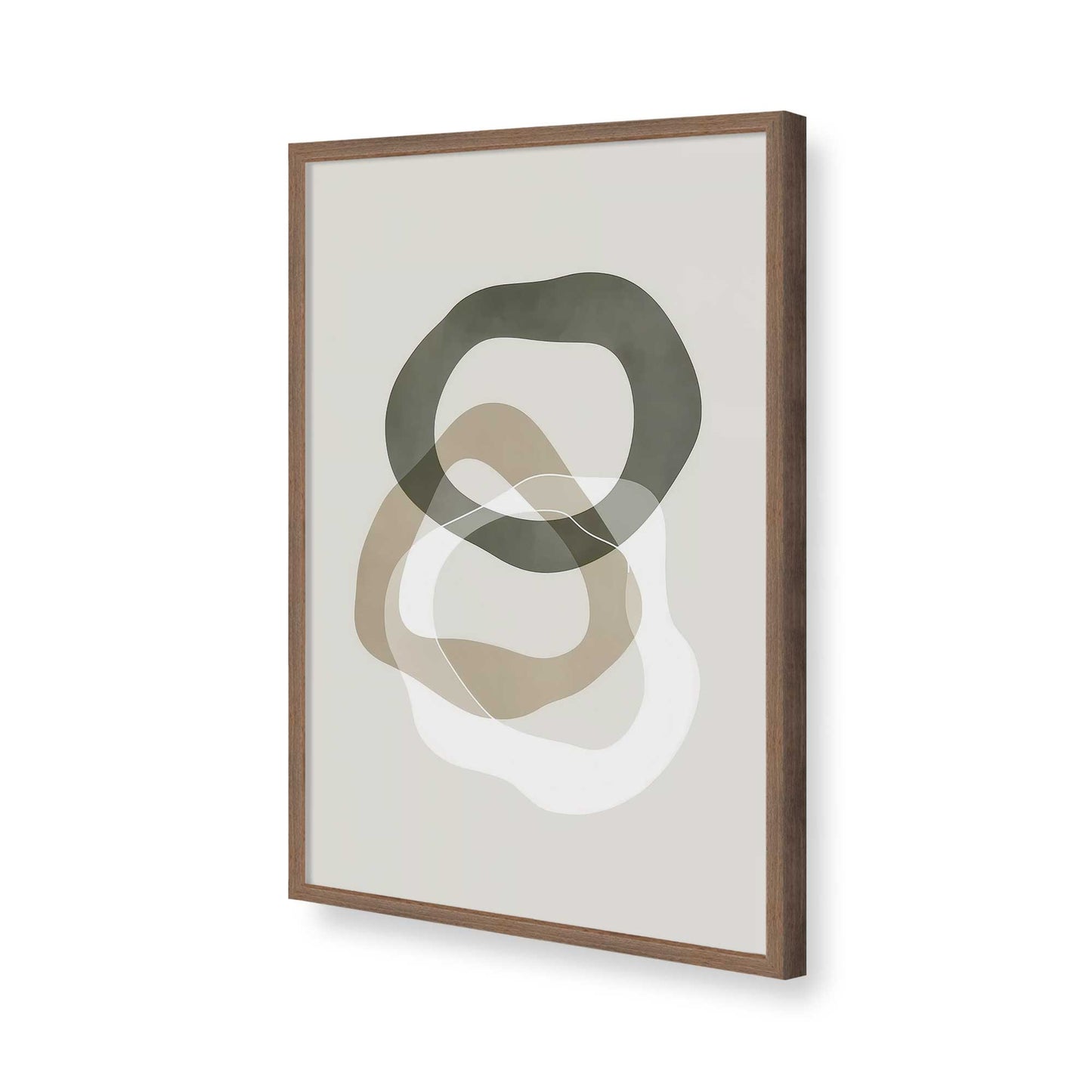 [Color:Walnut], Picture of art in a Walnut frame of the corner