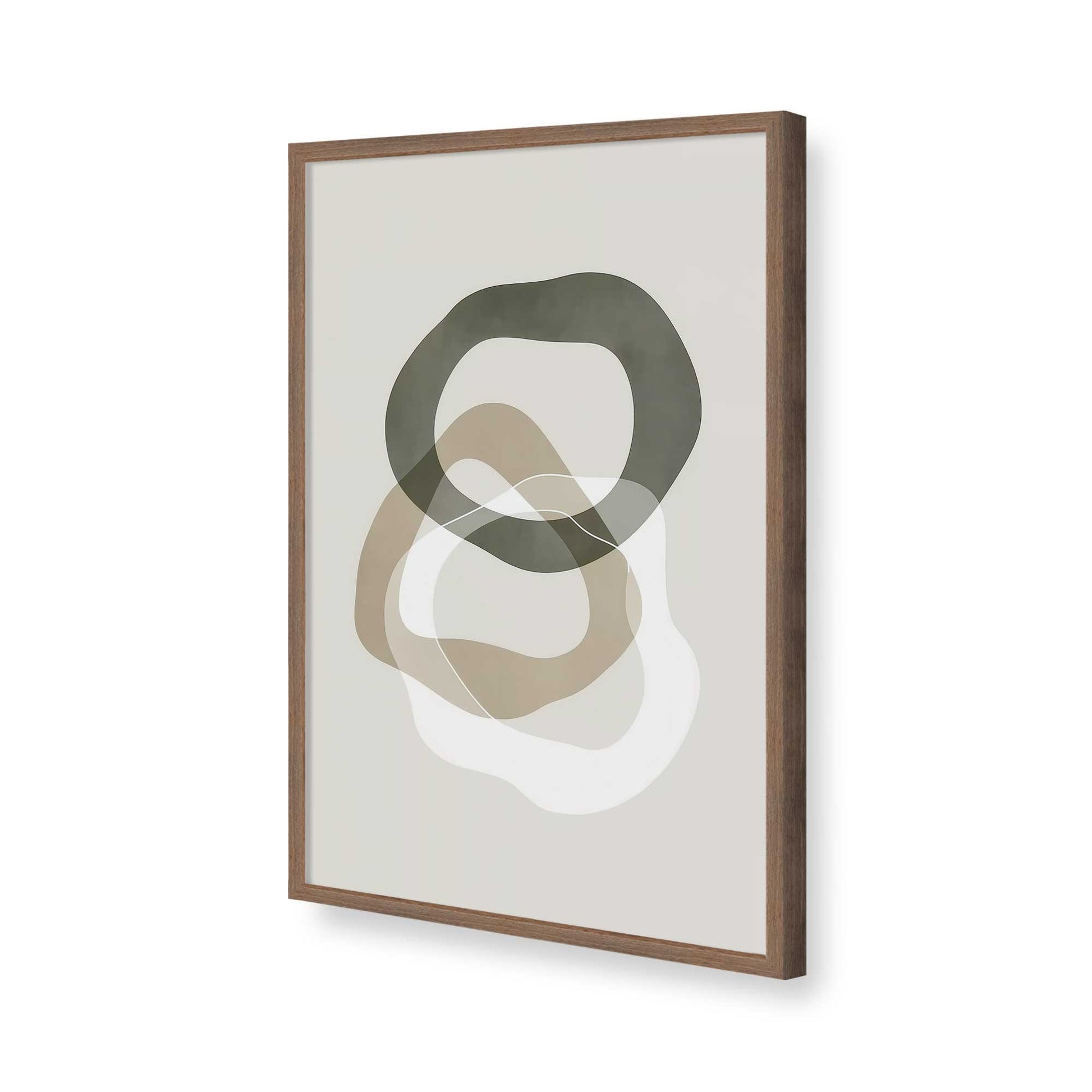 [Color:Walnut], Picture of art in a Walnut frame of the corner