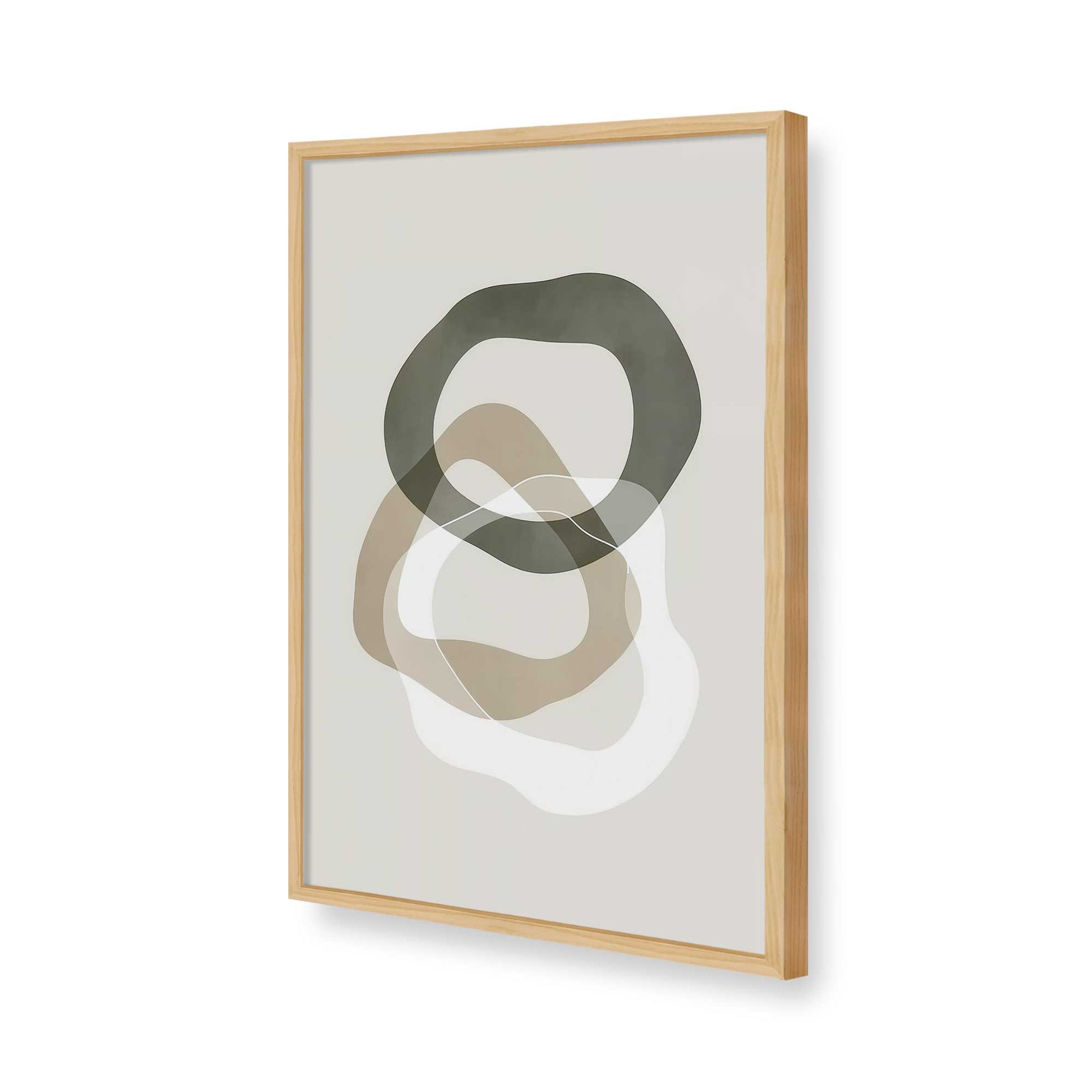 [Color:American Maple], Picture of art in a American Maple frame of the corner