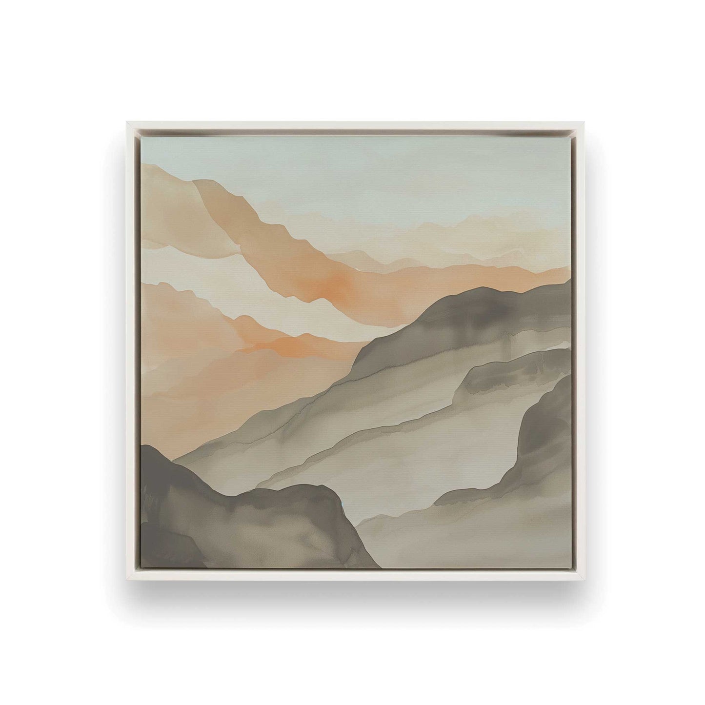 [Color:Opaque White], Picture of art in a White frame