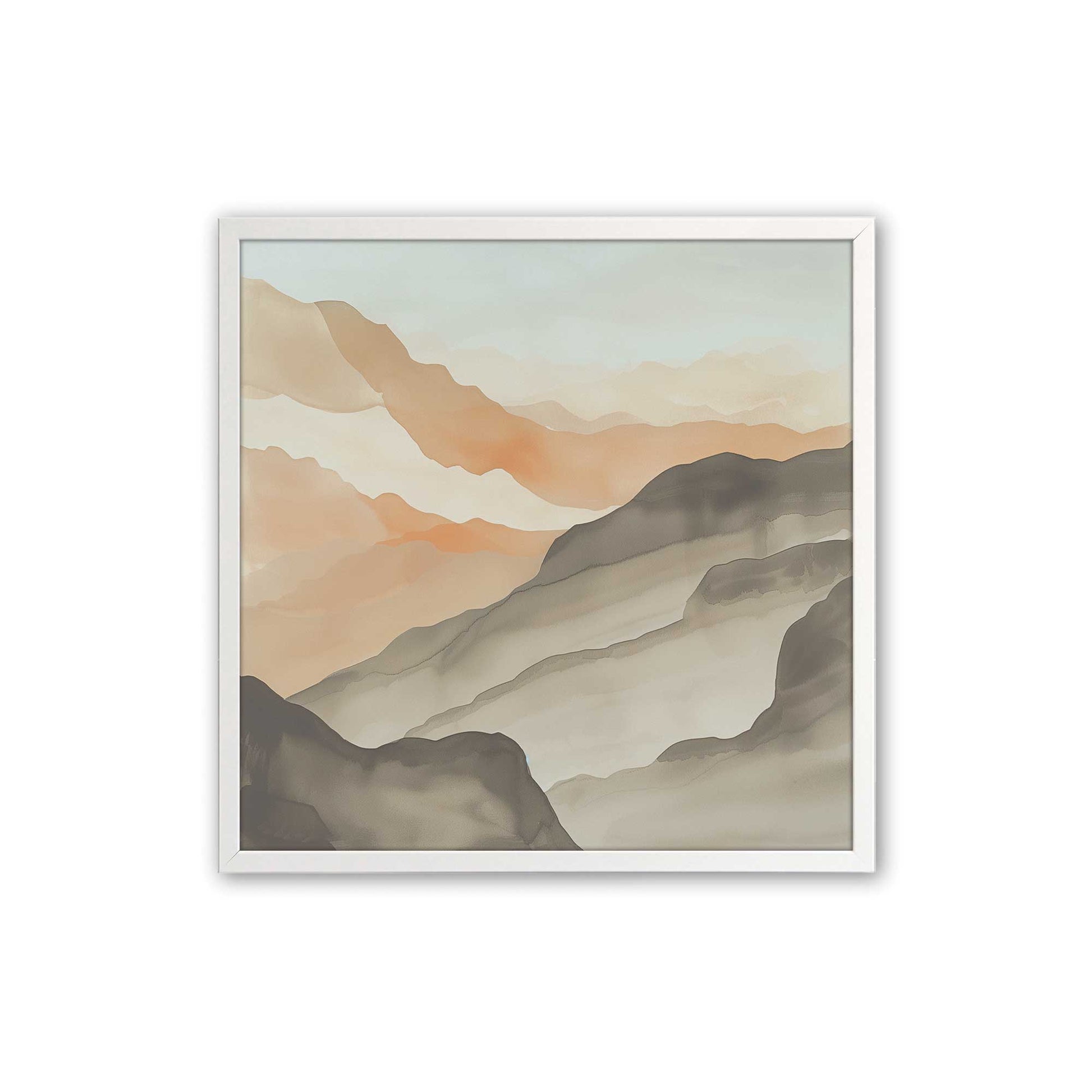 [Color:Opaque White], Picture of art in a Opaque White frame