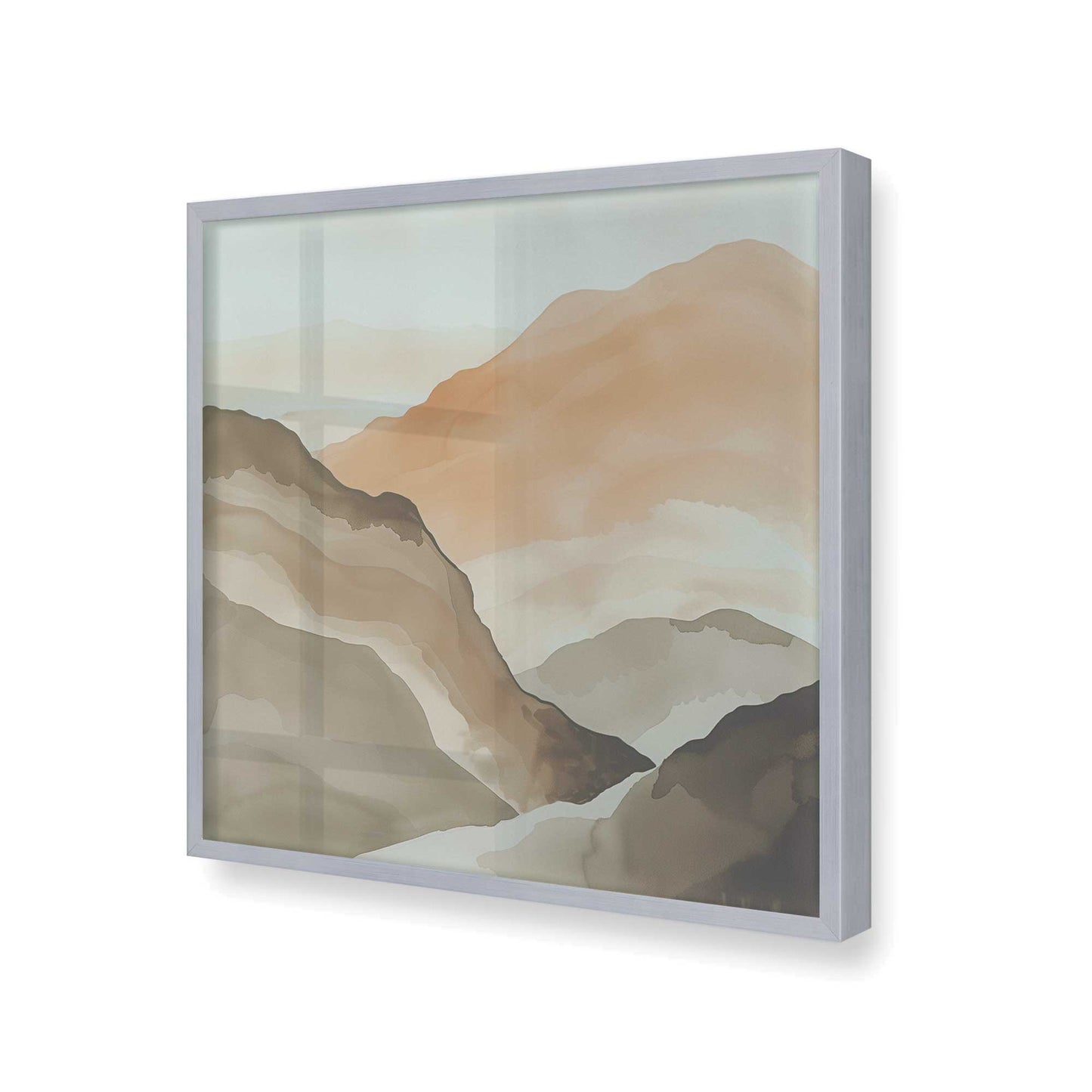 [Color:Polished Chrome], Picture of art in a Polished Chrome frame at an angle