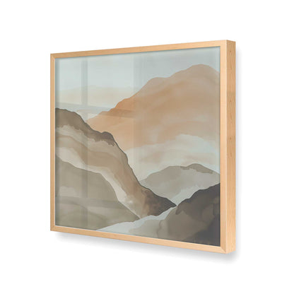 [Color:Raw Maple], Picture of art in a Raw Maple frame at an angle