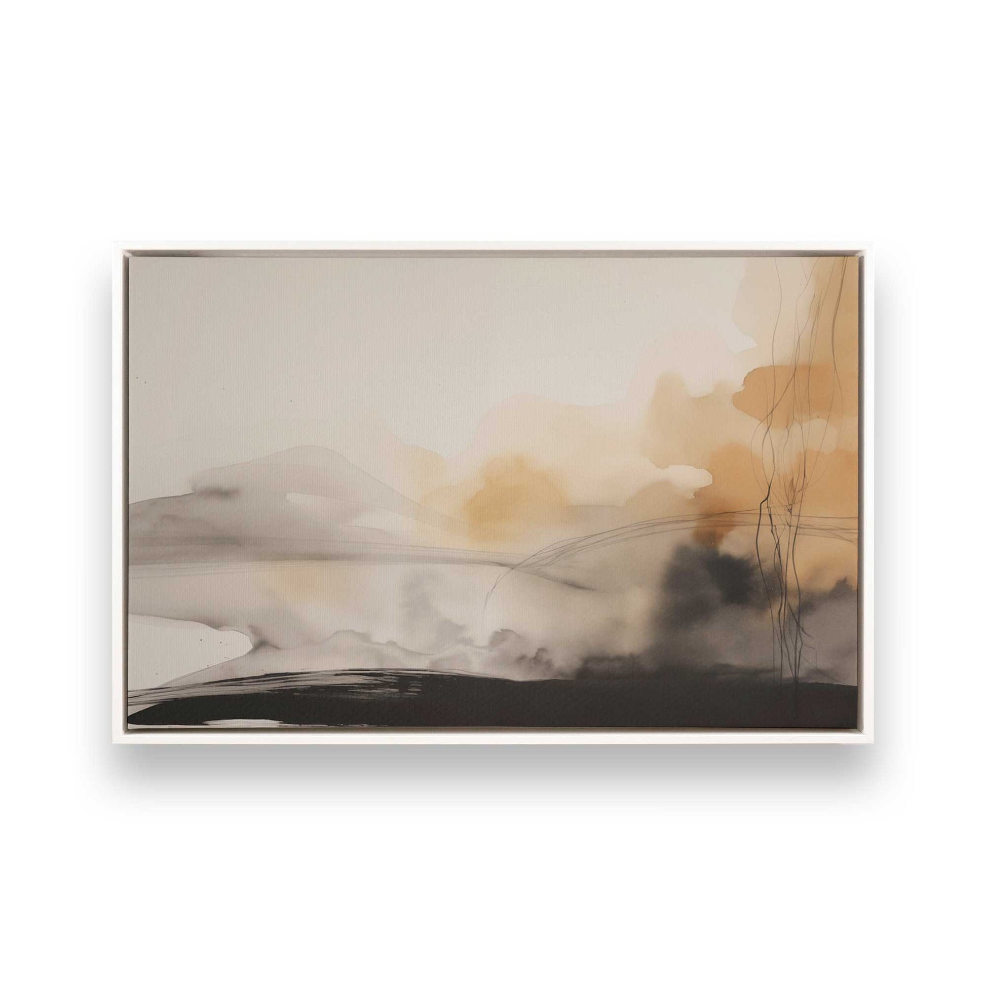 [Color:Opaque White], Picture of art in a White frame