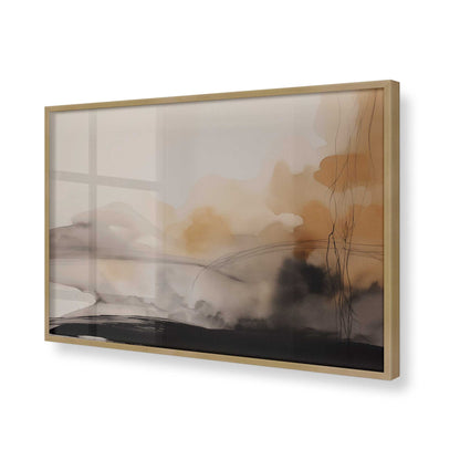 [Color:Brushed Gold], Picture of art in a Brushed Gold frame of the corner