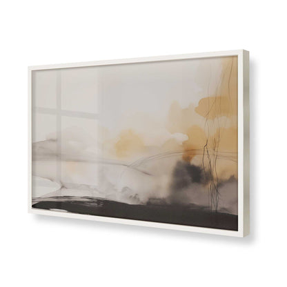 [Color:Opaque White], Picture of art in a Opaque White frame of the corner