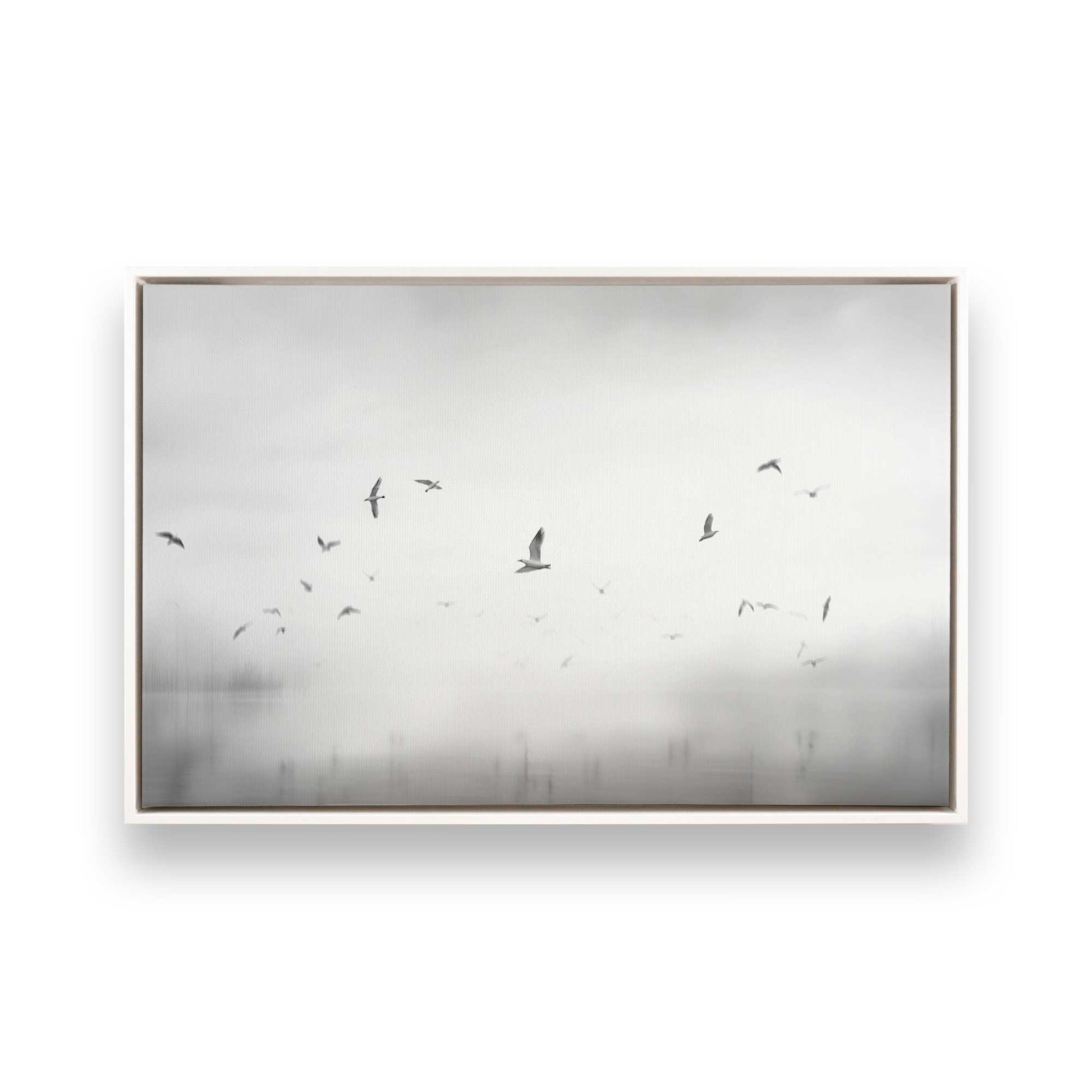 [Color:Opaque White], Picture of art in a White frame