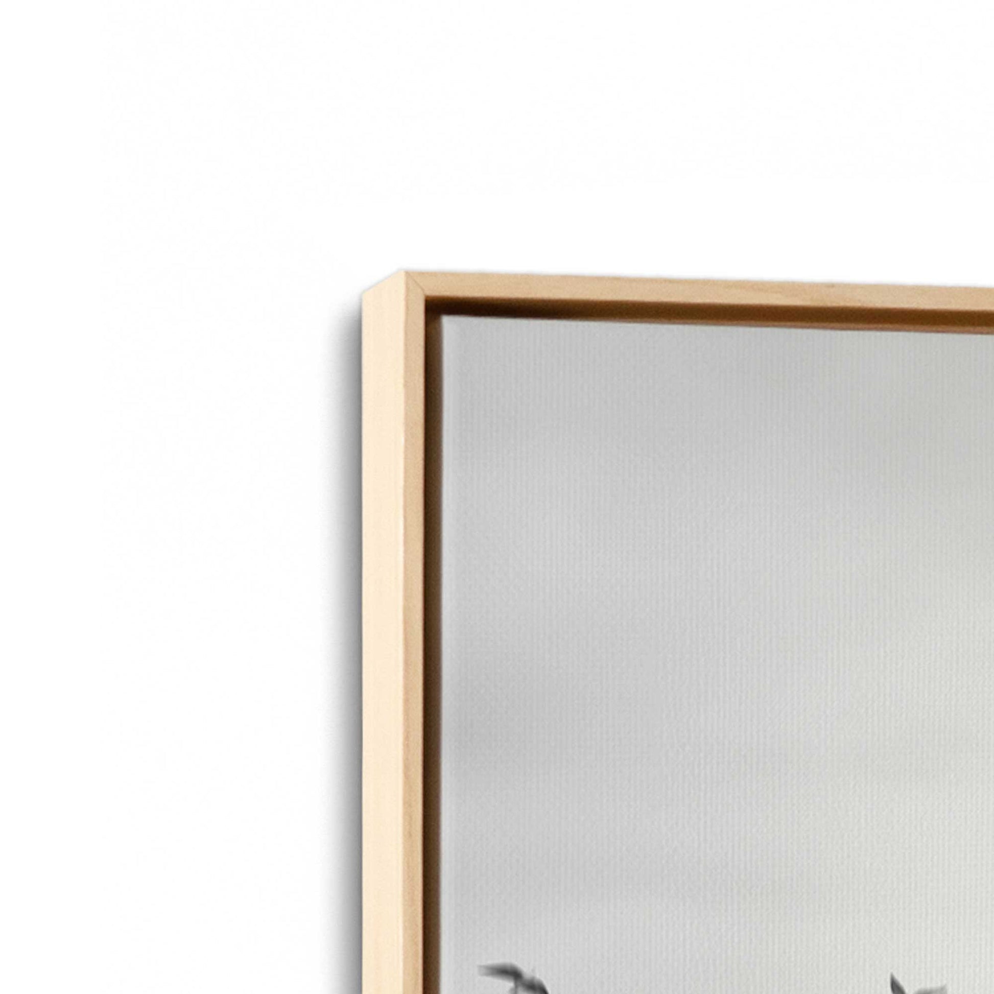 [Color:American Maple], Picture of art in a American Maple frame at an angle