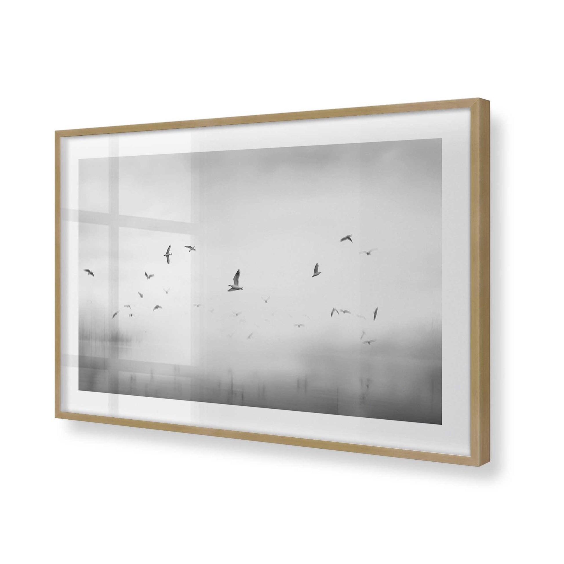 [Color:Brushed Gold], Picture of art in a Brushed Gold frame of the corner