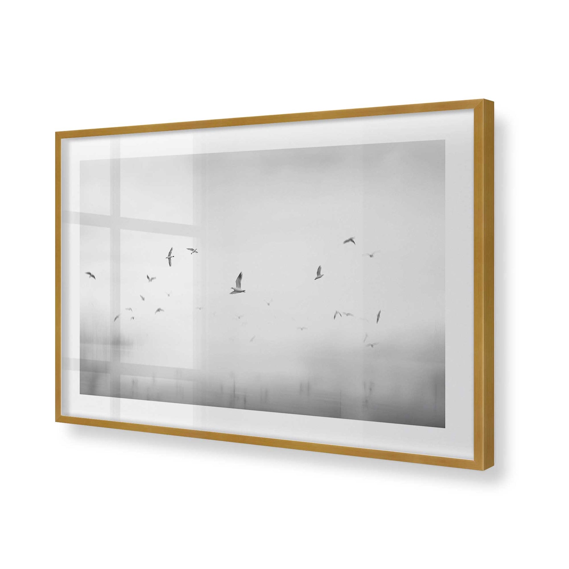 [Color:Polished Gold], Picture of art in a Polished Gold frame of the corner