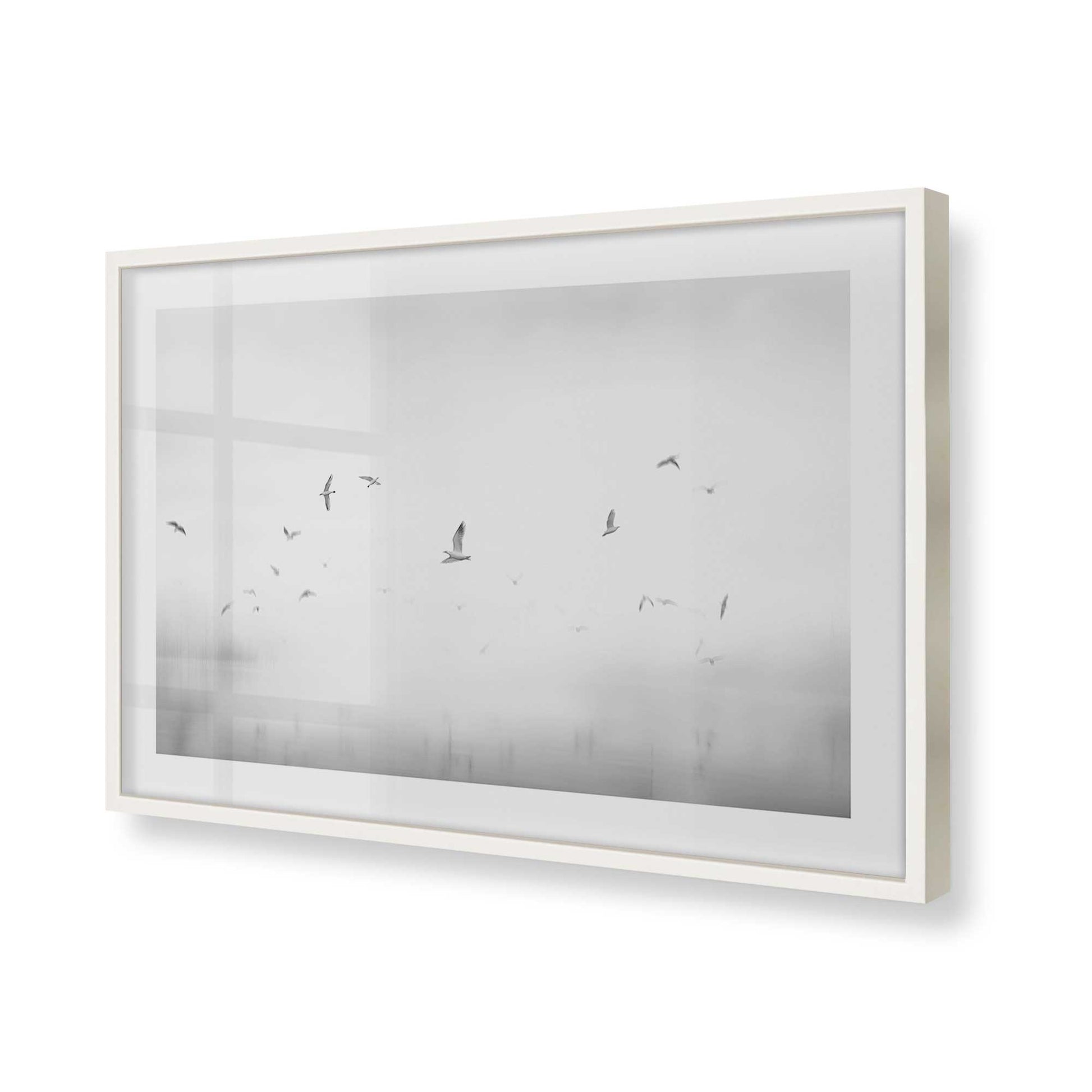 [Color:Opaque White], Picture of art in a Opaque White frame of the corner