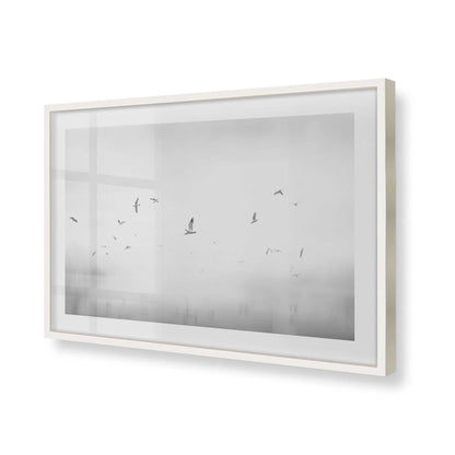 [Color:Opaque White], Picture of art in a Opaque White frame of the corner