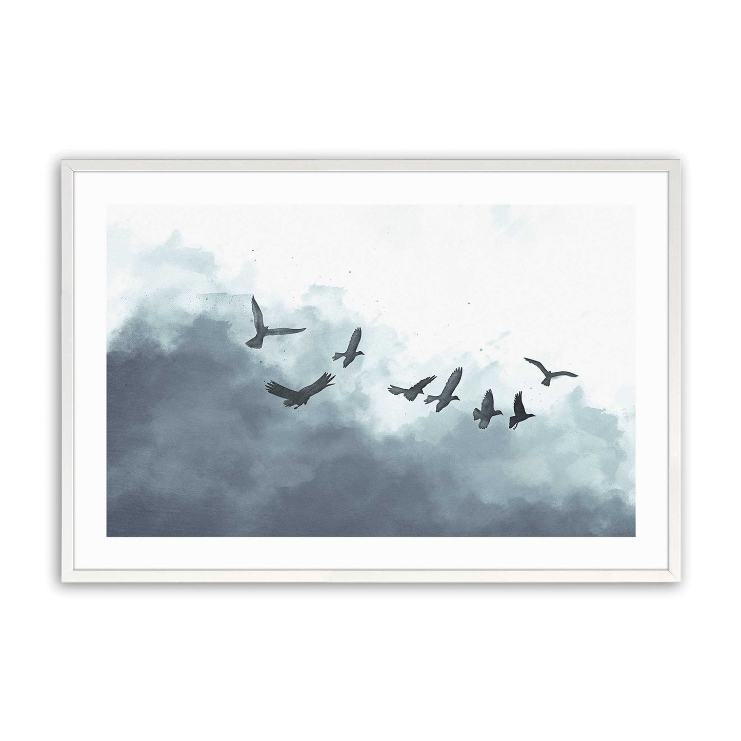 [Color:Opaque White], Picture of art in a Opaque White frame