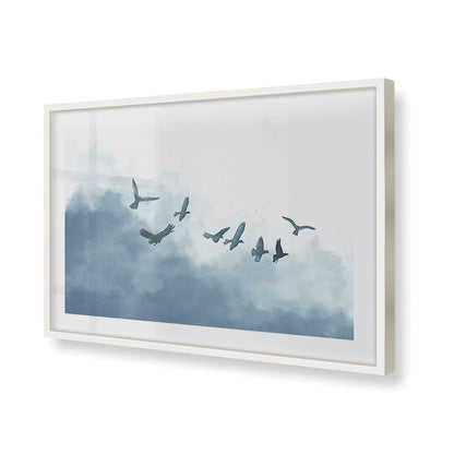 [Color:Opaque White], Picture of art in a Opaque White frame of the corner