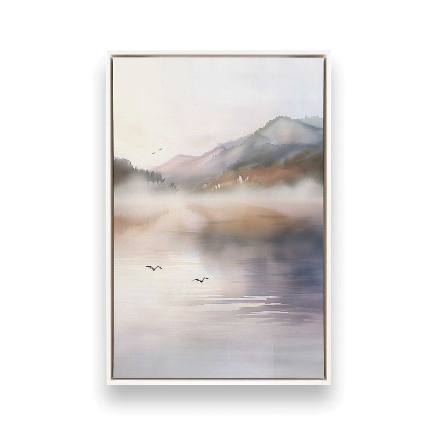 [Color:Opaque White], Picture of art in a White frame