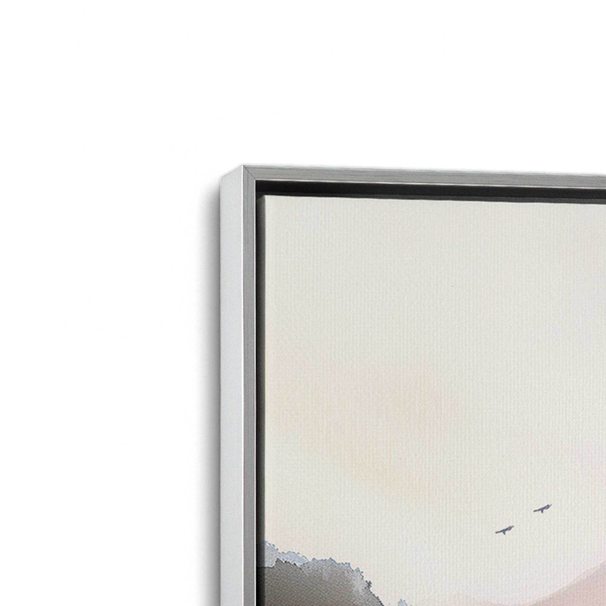 [Color:Polished Chrome], Picture of art in a Polished Chrome frame at an angle