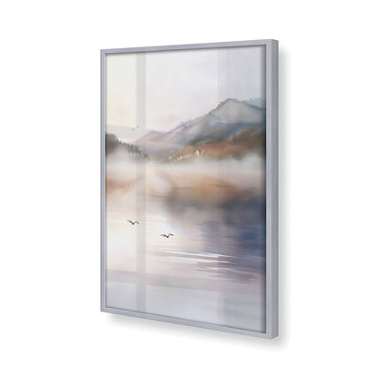 [Color:Polished Chrome], Picture of art in a Polished Chrome frame of the corner