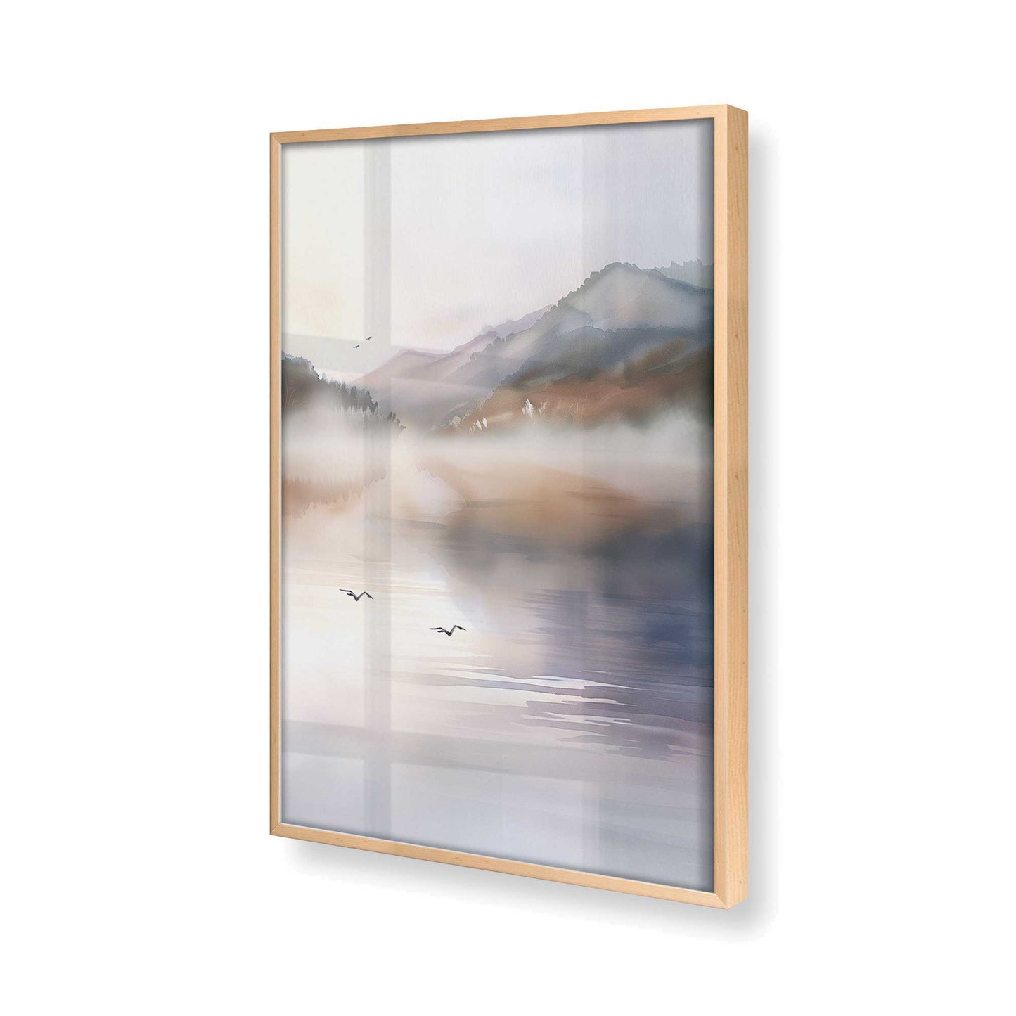 [Color:Raw Maple], Picture of art in a Raw Maple frame of the corner