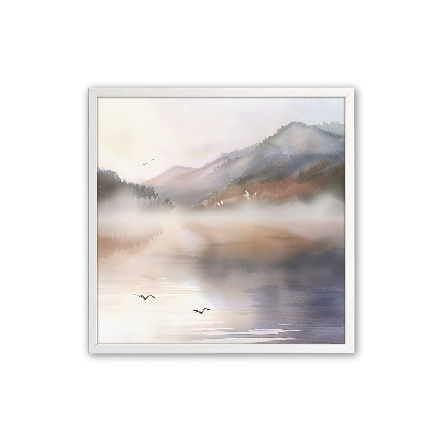 [Color:Opaque White], Picture of art in a Opaque White frame