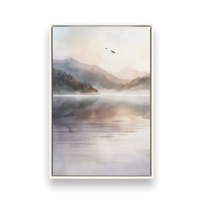 [Color:Opaque White], Picture of art in a White frame