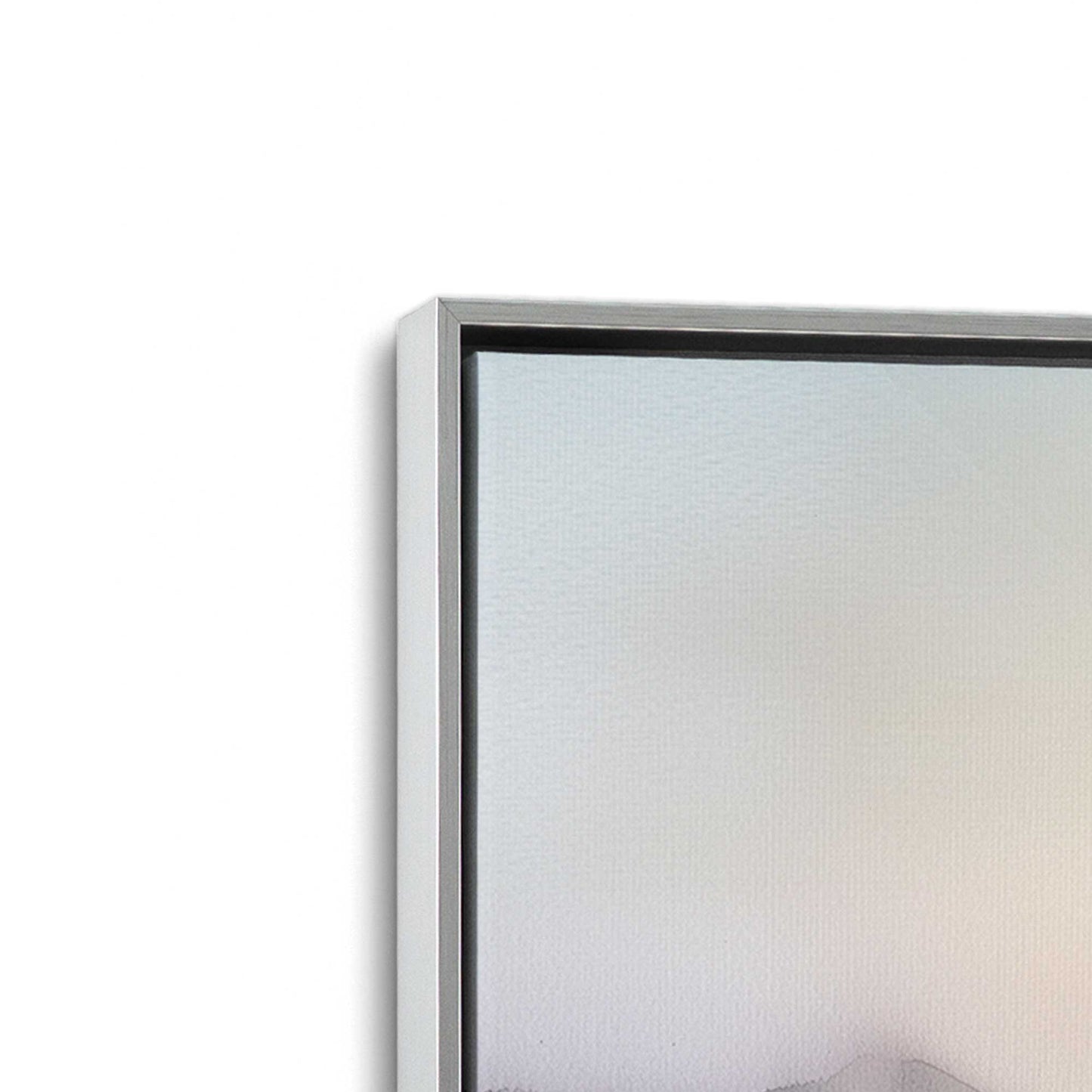 [Color:Polished Chrome], Picture of art in a Polished Chrome frame at an angle