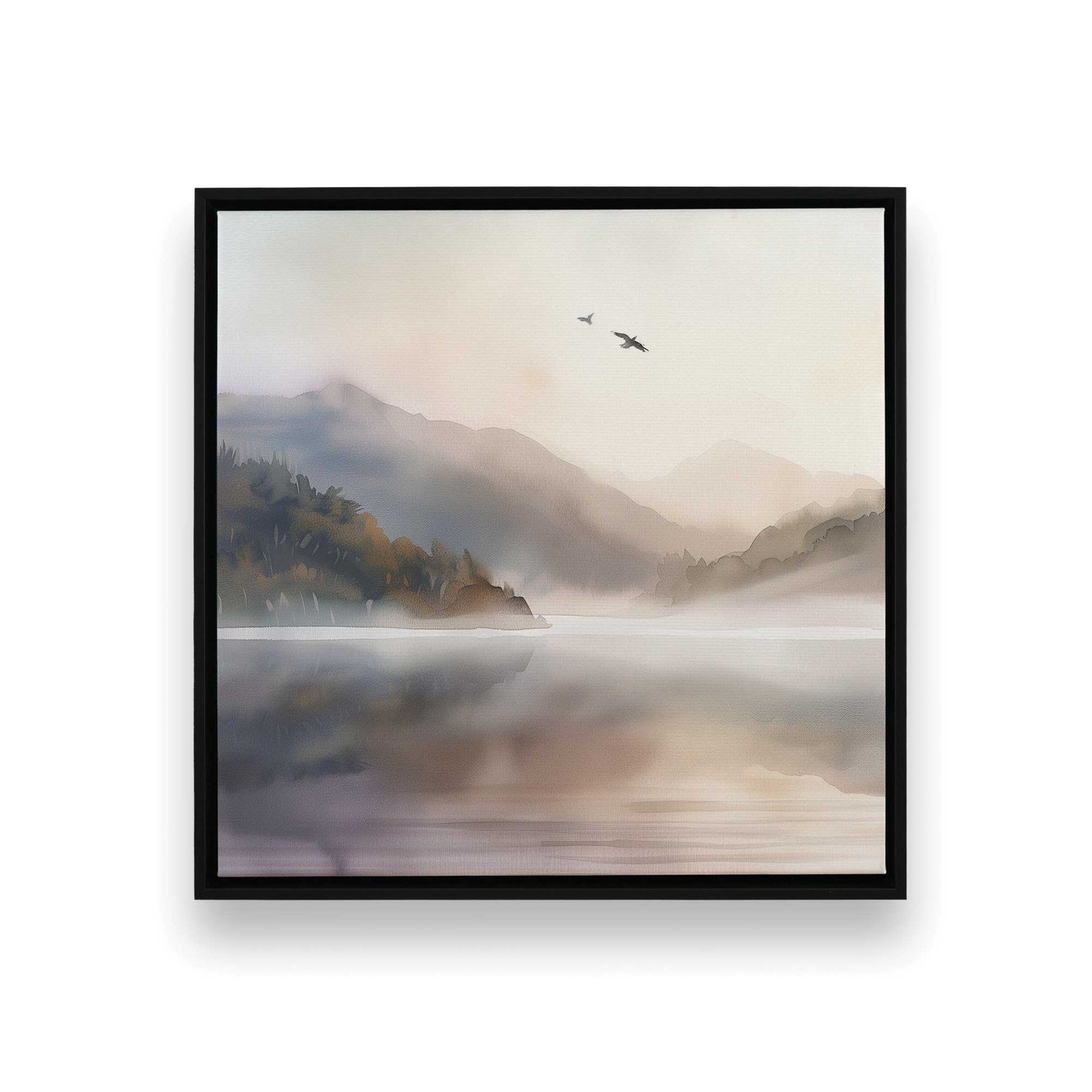 [Color:Satin Black], Picture of art in a Satin Black frame