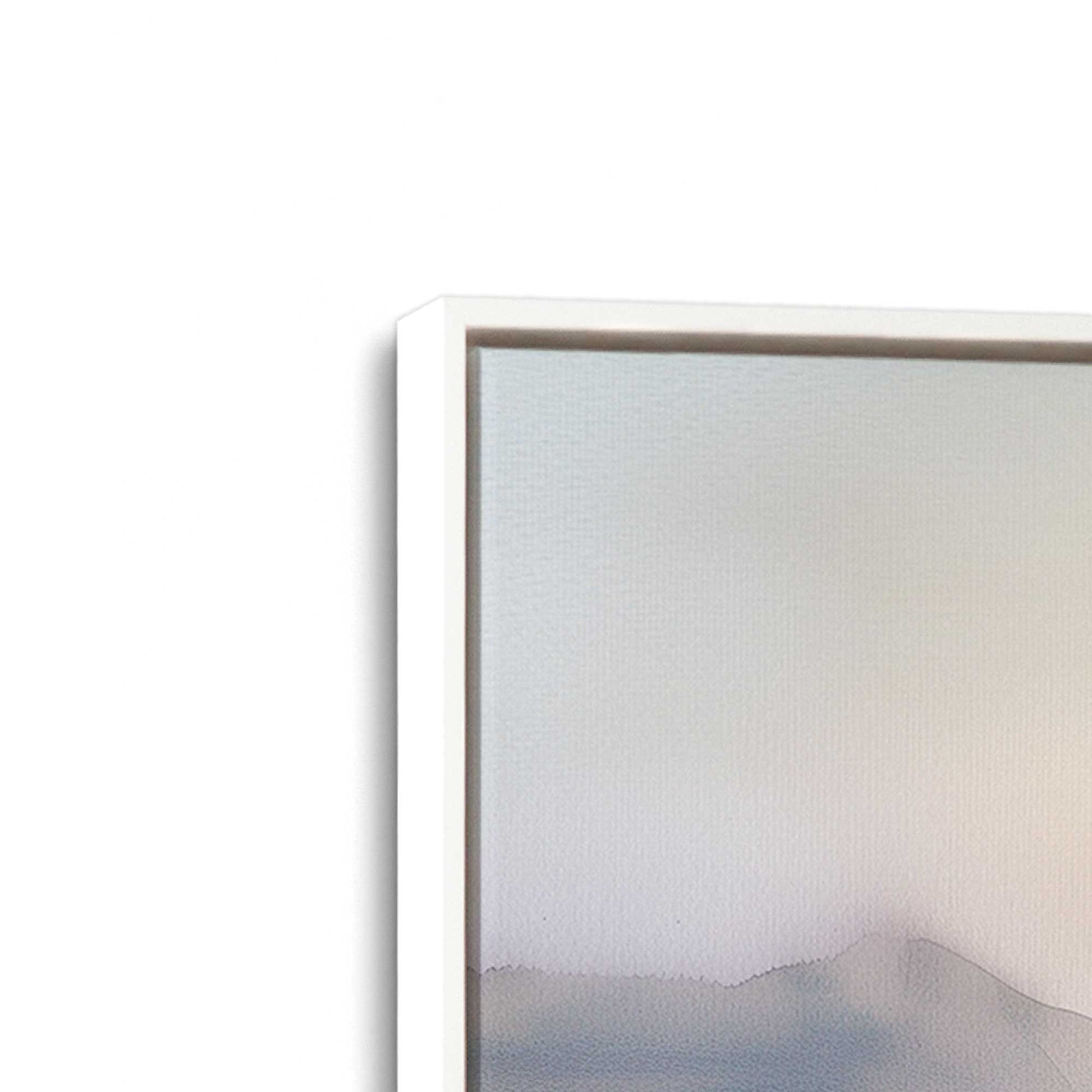 [Color:Opaque White], Picture of art in a White frame at an angle