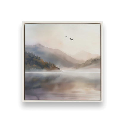 [Color:Opaque White], Picture of art in a White frame