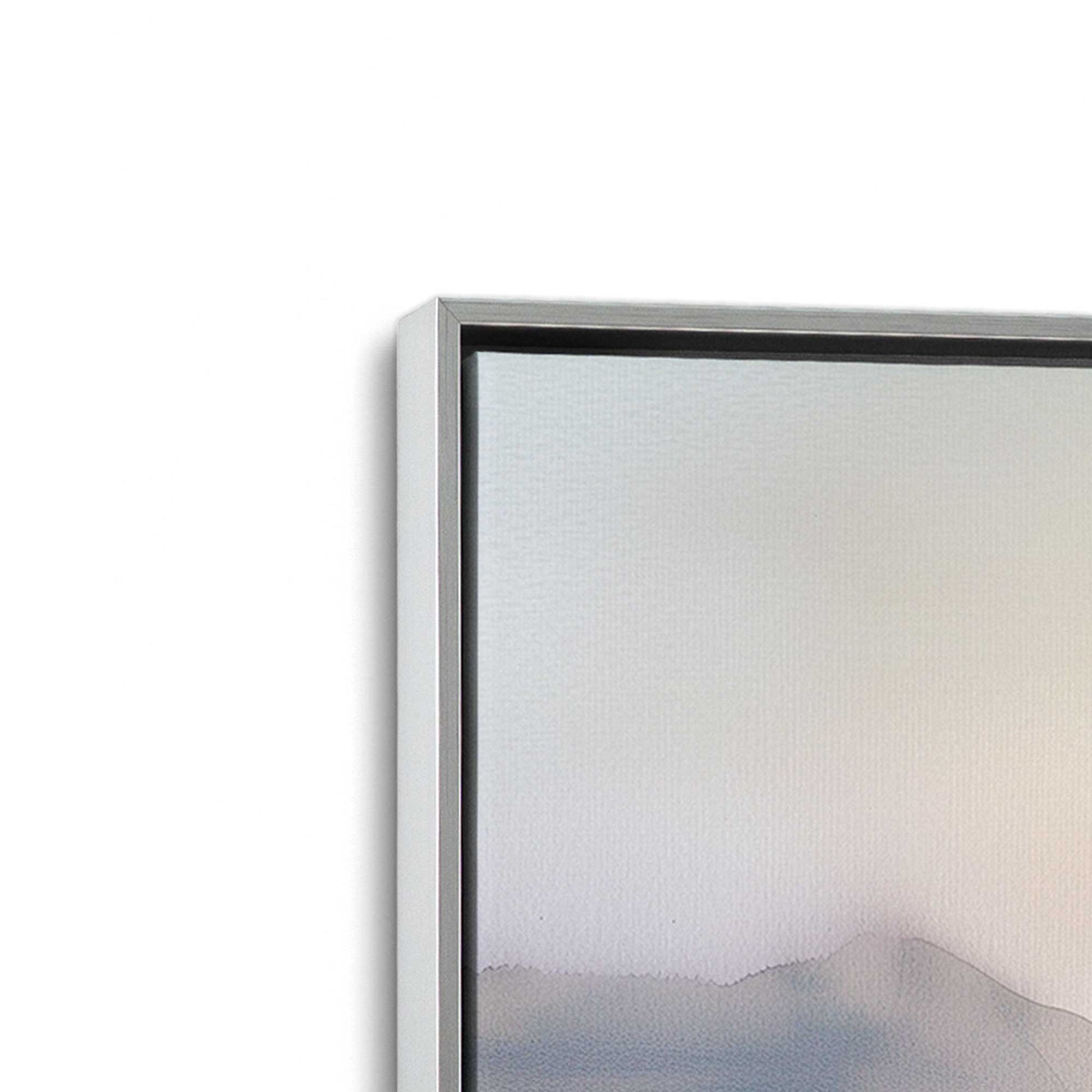 [Color:Polished Chrome], Picture of art in a Polished Chrome frame at an angle