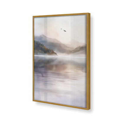 [Color:Polished Gold], Picture of art in a Polished Gold frame of the corner