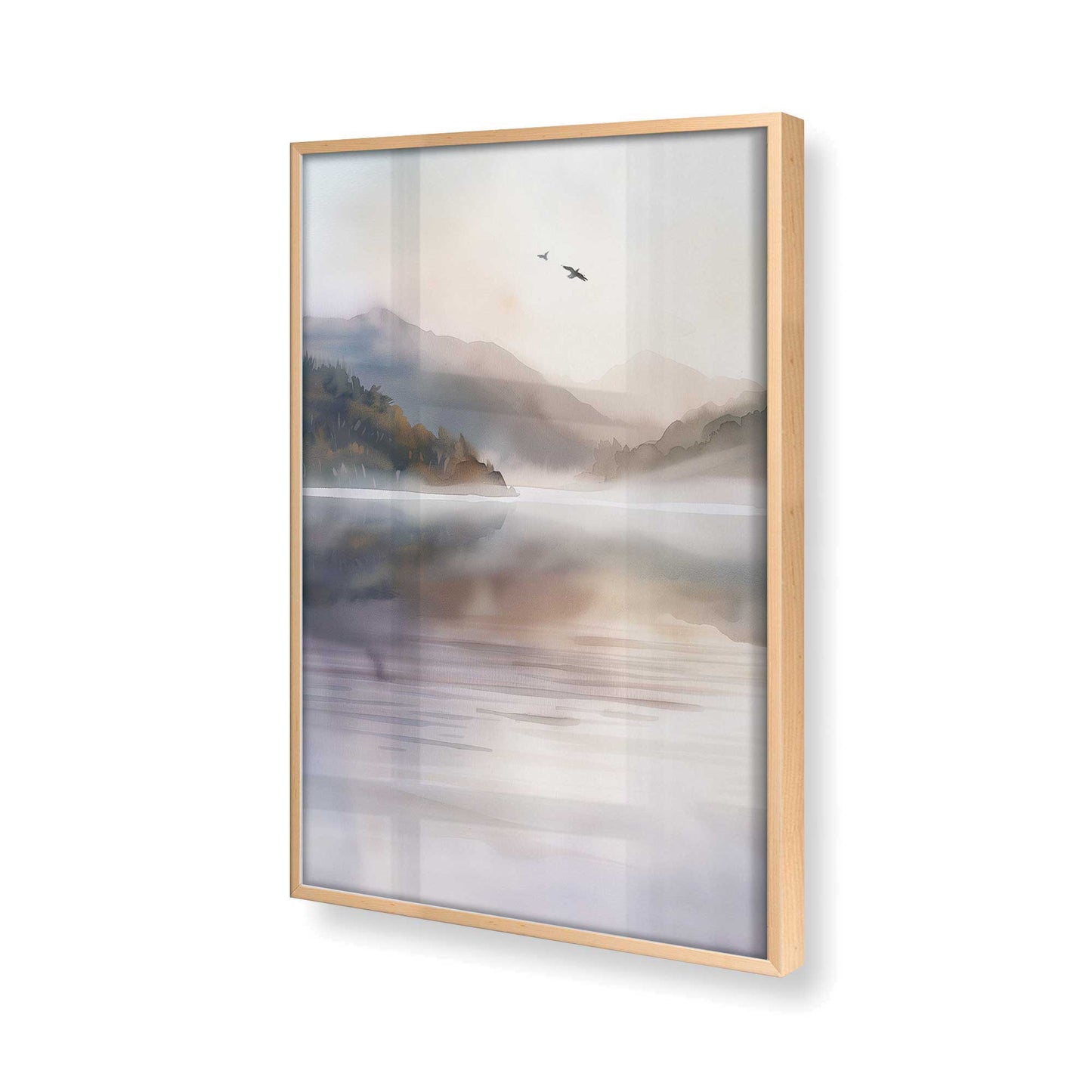 [Color:Raw Maple], Picture of art in a Raw Maple frame of the corner