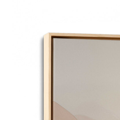 [Color:American Maple], Picture of art in a American Maple frame at an angle