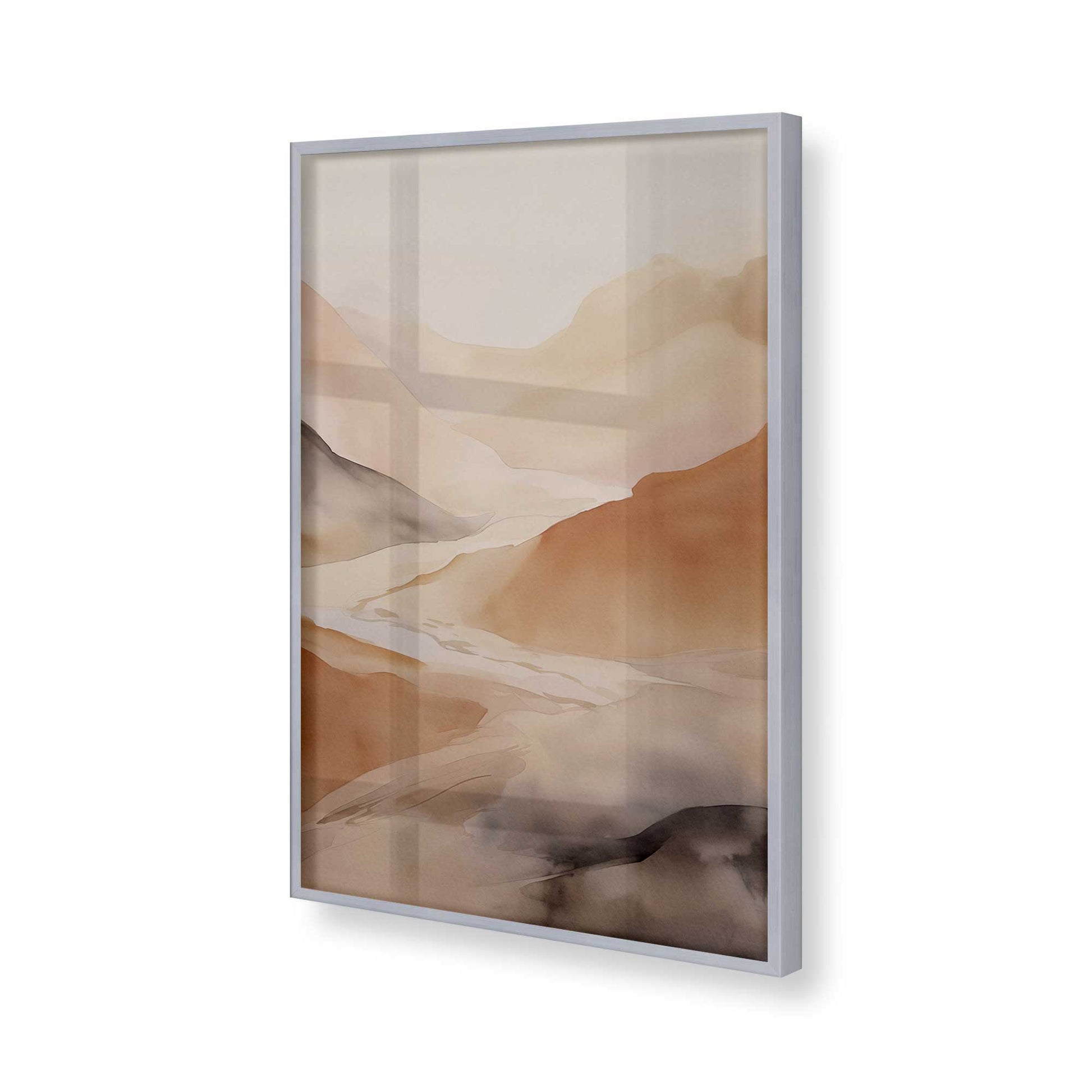 [Color:Polished Chrome], Picture of art in a Polished Chrome frame of the corner