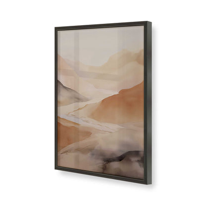 [Color:Satin Black], Picture of art in a Satin Black frame of the corner