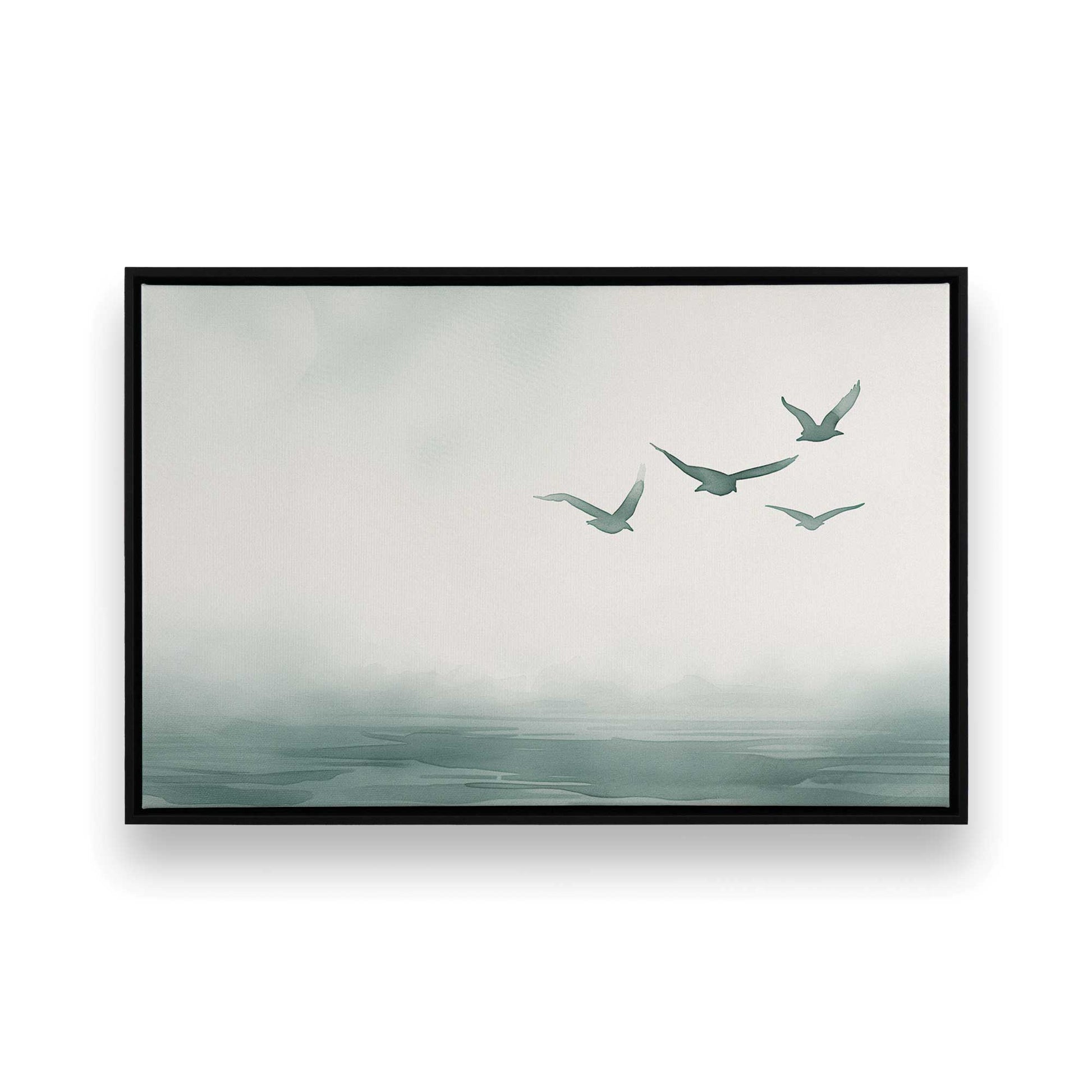 [Color:Satin Black], Picture of art in a Satin Black frame