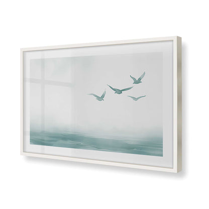 [Color:Opaque White], Picture of art in a Opaque White frame of the corner