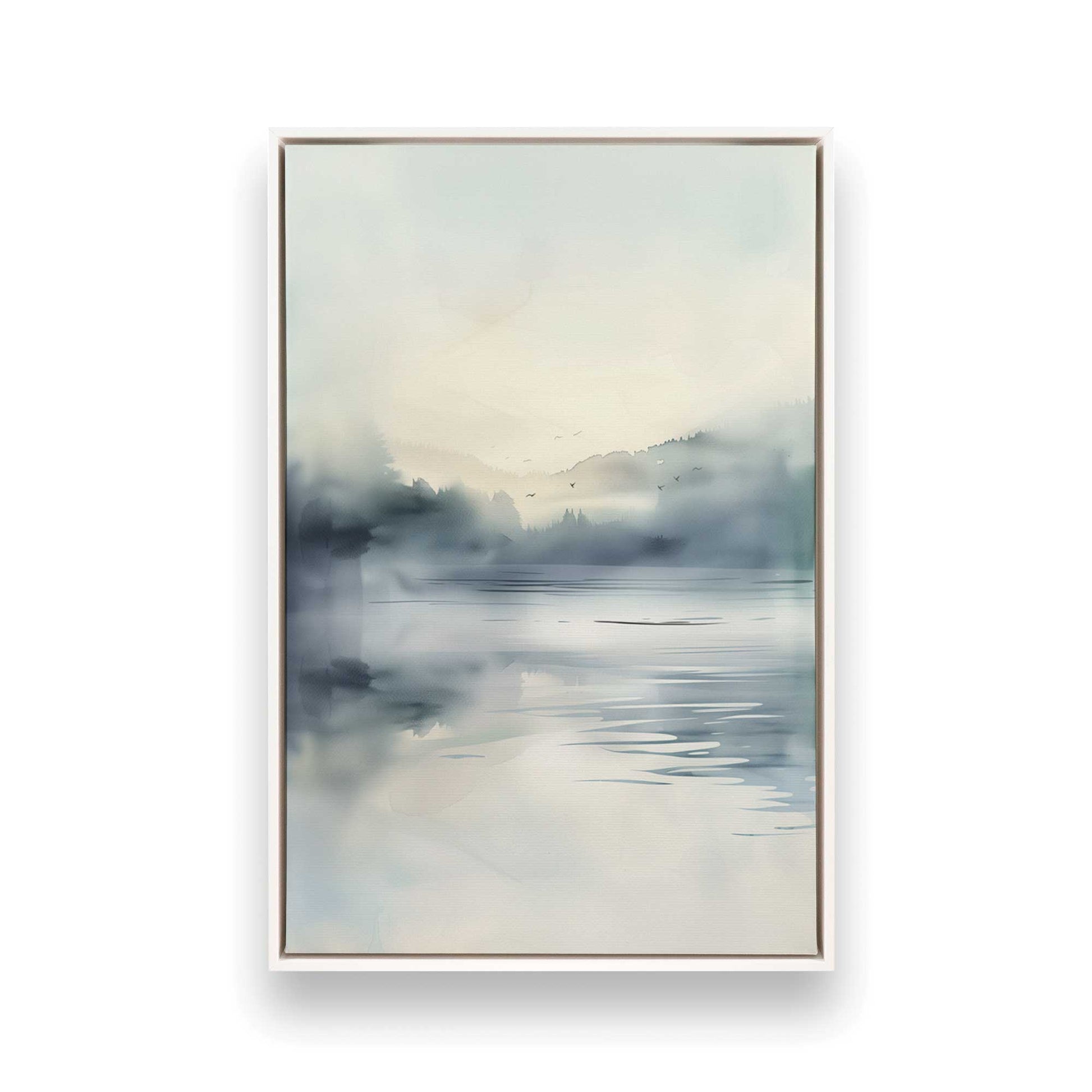 [Color:Opaque White], Picture of art in a White frame