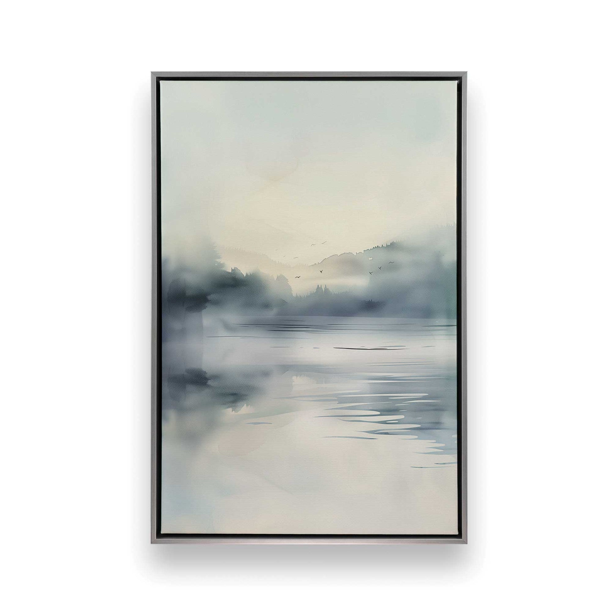 [Color:Opaque White], Picture of art in a White frame