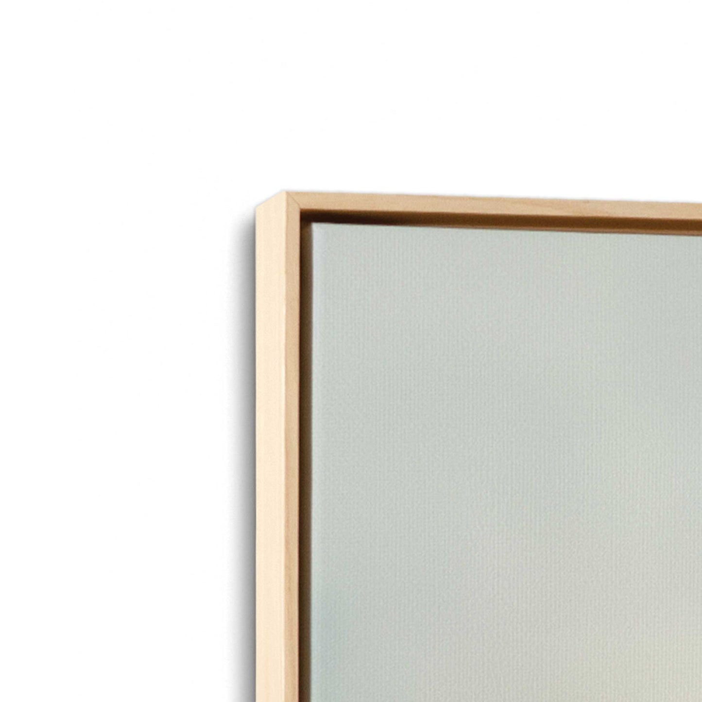 [Color:American Maple], Picture of art in a American Maple frame at an angle