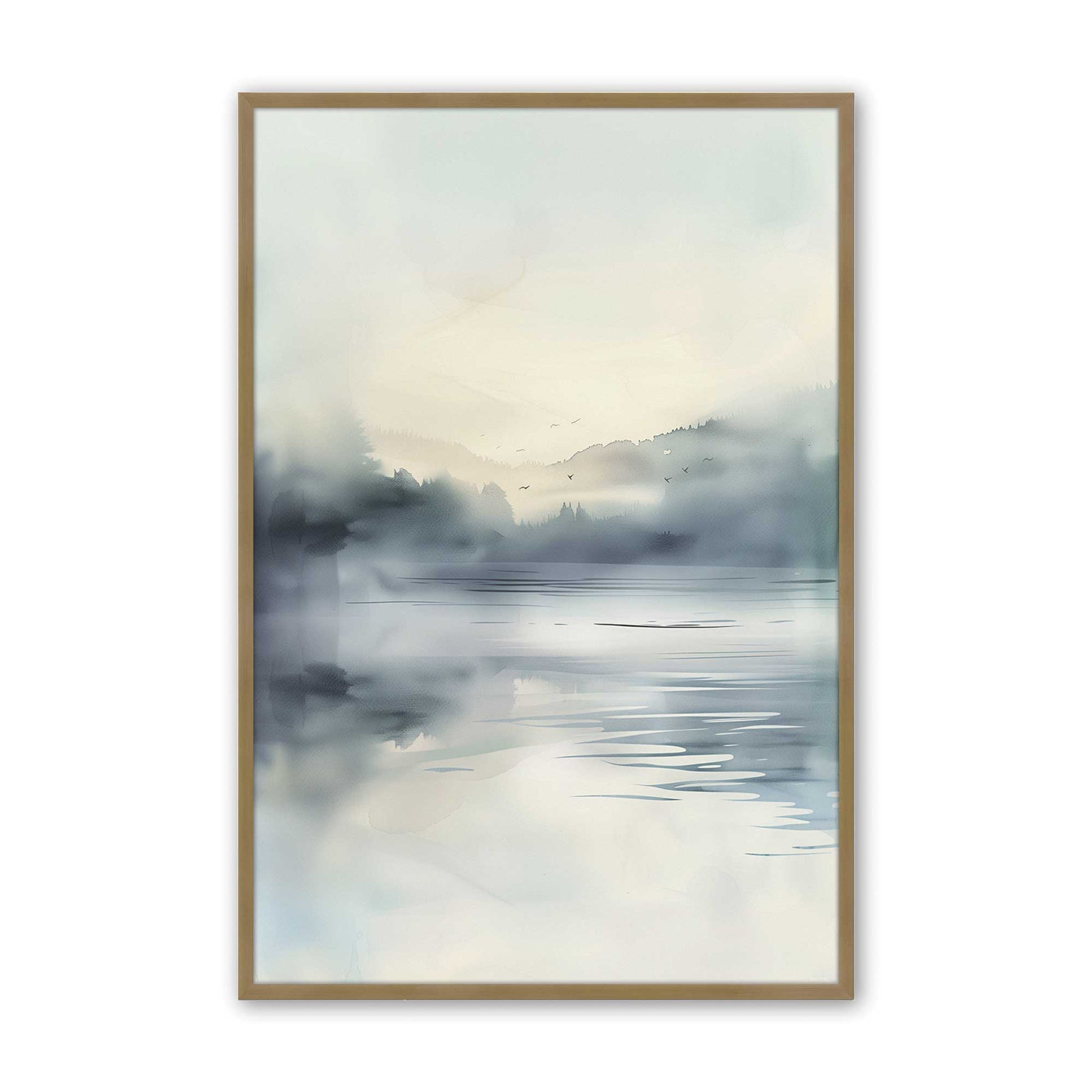 [Color:Brushed Gold], Picture of art in a Brushed Gold frame