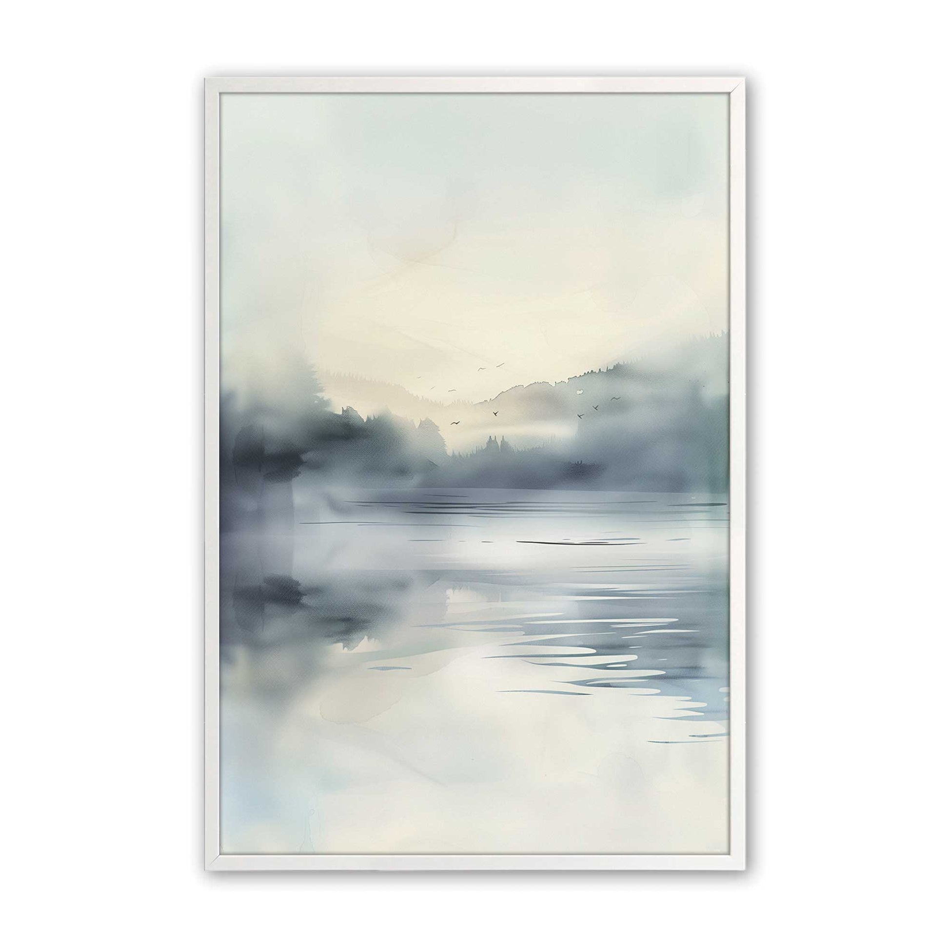 [Color:Opaque White], Picture of art in a Opaque White frame